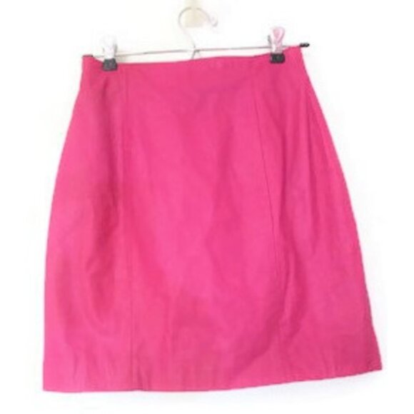 pink wilsons leather halter vest skirt suit size extra small xs biker - Picture 5 of 6